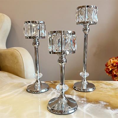 Longer 3 Lü Şamdan - Silver