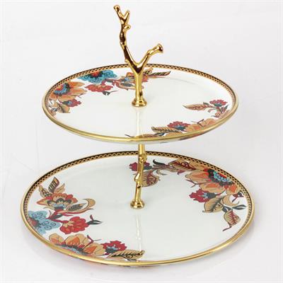 Lorena Katlı Kurabiyelik - Beyaz