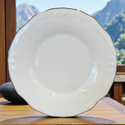 Loza Relief 54 Piece Dinner Set Silver