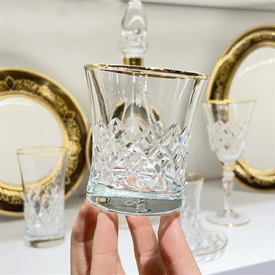 Lunemi Kristal 61 Parça Bardak Seti Gold