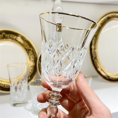Lunemi Kristal 61 Parça Bardak Seti Gold