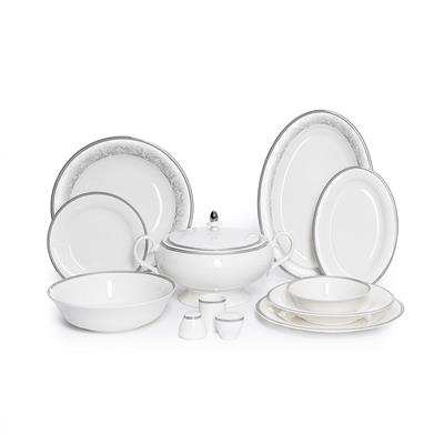 Maxx Doria Silver Paisley 72 Parça Yemek Takımı