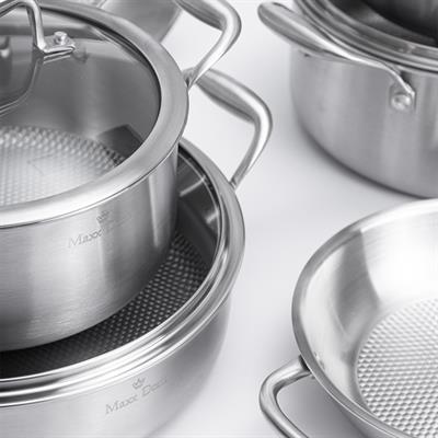 Maxx Doria Steel Castor 10 Parça Tencere Takımı