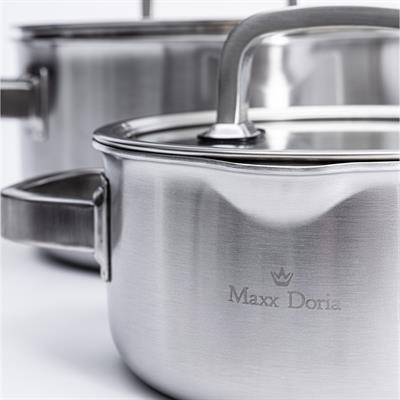 Maxx Doria Steel Forge 8 Parça Tencere Takımı