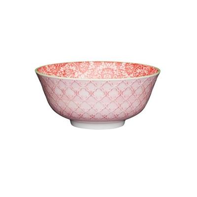 Mikasa Glazed Bowl Red Rose Garden Pattern KCBOWL12