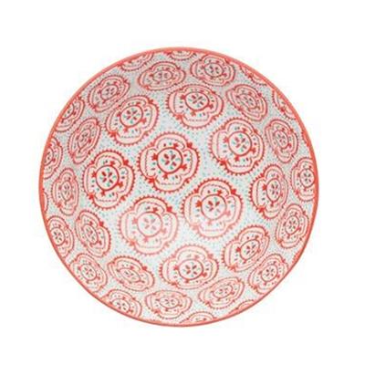 Mikasa Glazed Bowl Yellow Floral Pattern KCBOWL30