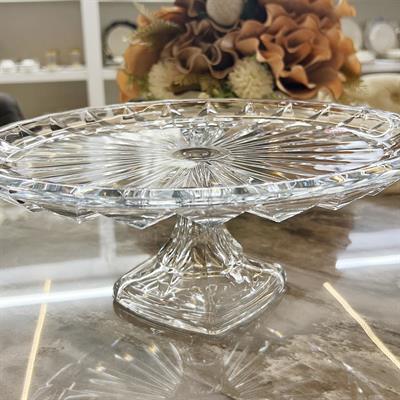 Modena Kristal Ayaklı Kek Servis Tabağı