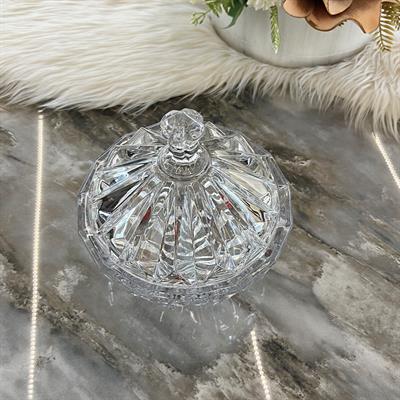 Modena Kristal Kapaklı Kase Büyük Boy