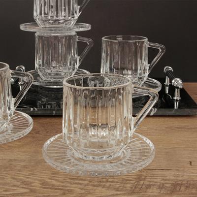 Moss 6 Piece Glass Teacup