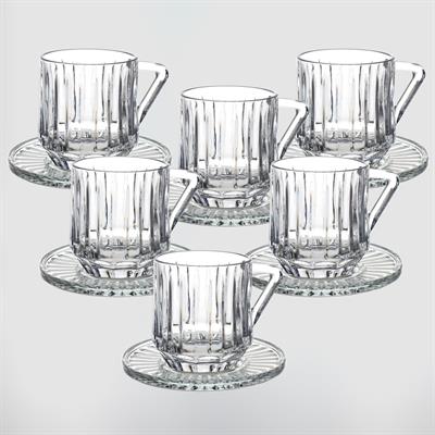 Moss 6 Piece Glass Teacup