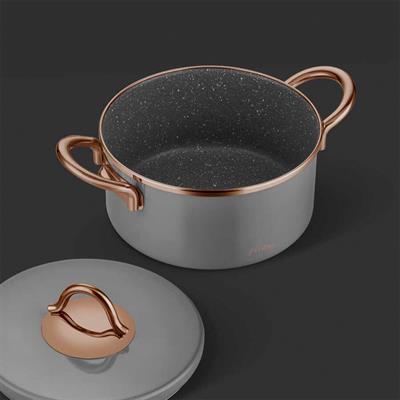 Neva 8 Parça Graye Tencere Seti - Grizay