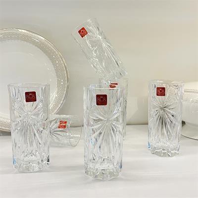 Oasis RCR Kristal Cam 6 Lı Meşrubat Bardağı - Sade