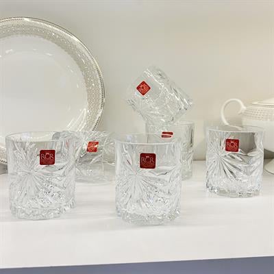 Oasis RCR Kristal Cam 6 Lı Su Bardağı - Sade