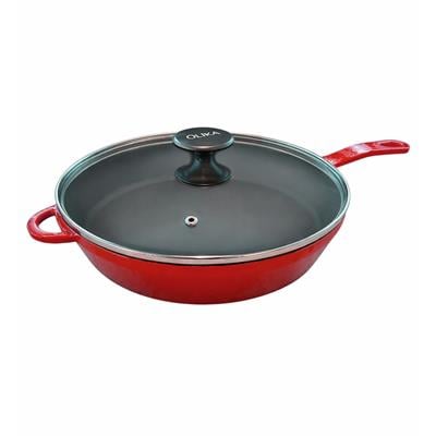 Tencere ve TavalarOlika Iron Kapaklı Tava 28 cm - Kırmızı