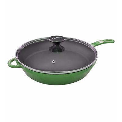 Tencere ve TavalarOlika Iron Kapaklı Tava 28 cm - Yeşil