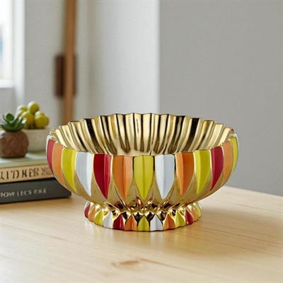 Porselen Meyvelik 26 cm Kırmızı Sarı Turuncu