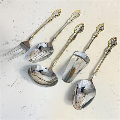 Queens of England 89 Parça Çatal Kaşık Bıçak Takımı - Gold