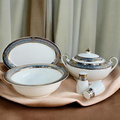 Queens of England Carroline 61 Parça 12 Kişilik Porselen Yemek Takımı