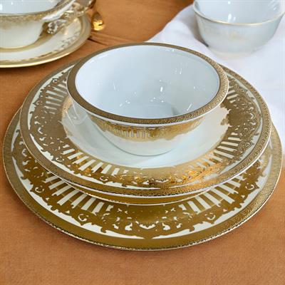 Queens of England Hilary 61 Parça 12 Kişilik Porselen Yemek Takımı