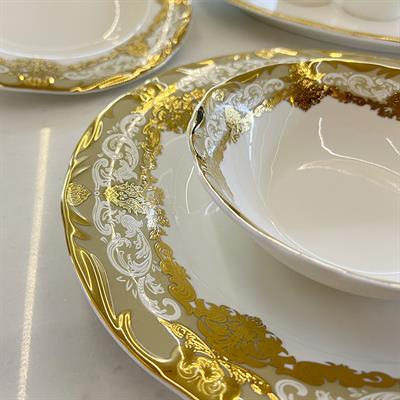 Queens of England Jasmine 61 Parça 12 Kişilik Porselen Yemek Takımı