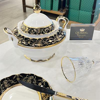 Queens of England Jenna 61 Parça 12 Kişilik Porselen Yemek Takımı