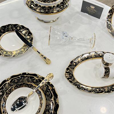 Queens of England Jenna 61 Parça 12 Kişilik Porselen Yemek Takımı