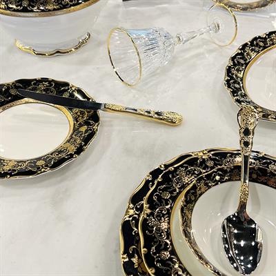 Queens of England Jenna 61 Parça 12 Kişilik Porselen Yemek Takımı