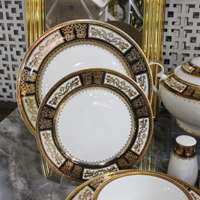 Queens of England Le Prada 61 Parça 12 Kişilik Porselen Yemek Takımı