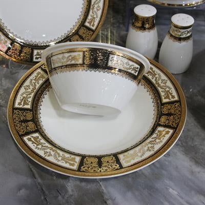 Queens of England Le Prada 61 Parça 12 Kişilik Porselen Yemek Takımı