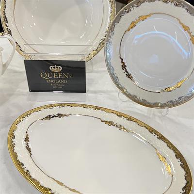 Queens of England Rebecca 61 Parça 12 Kişilik Porselen Yemek Takımı