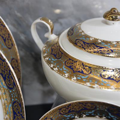 Queens of England Stella 61 Parça 12 Kişilik Porselen Yemek Takımı