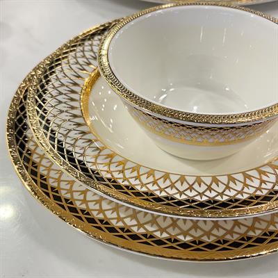 Queens of England Valeria 61 Parça 12 Kişilik Porselen Yemek Takımı