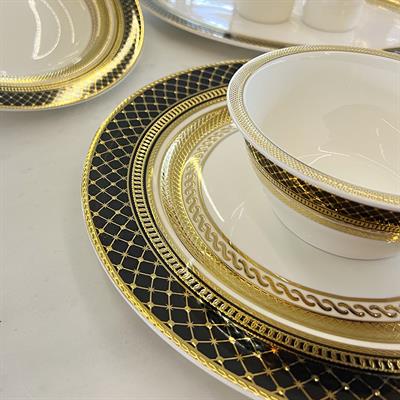 Queens of England Wesley 61 Parça 12 Kişilik Porselen Yemek Takımı