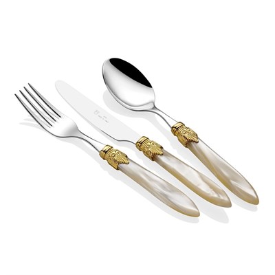 Rivadossi Laura Ring Bone 75 Piece Cutlery Set