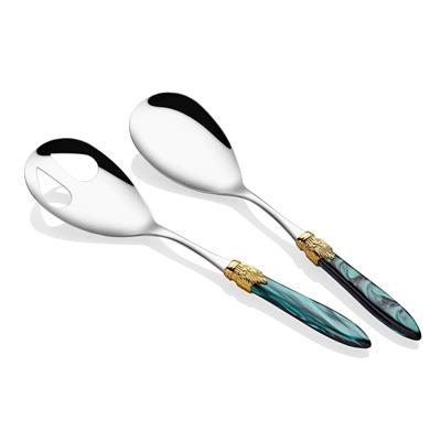 Sofra Sunum SetleriRivadossi Laura Ring Yeşil Salata Servis Seti