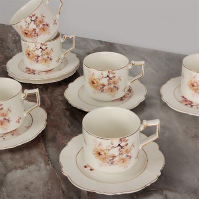Rose Set of 6 Coffee Cups
