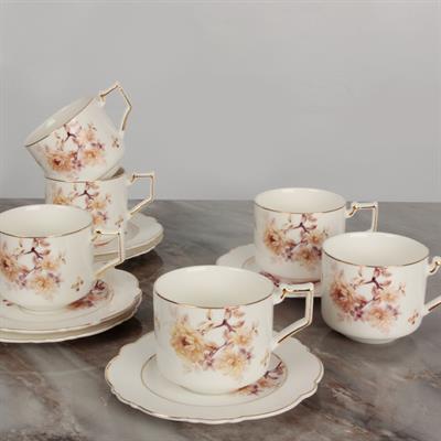 Rose Set of 6 Coffee Cups