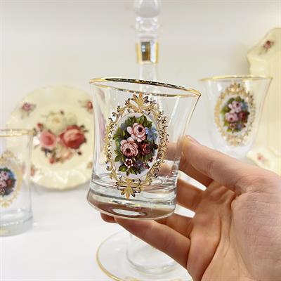 Rose 61 Parça Bardak Seti Gold