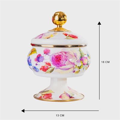 Rose Deluxe Footed Sugar Bowl