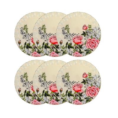 Roseline Krem 6 Lı Pasta Tabağı