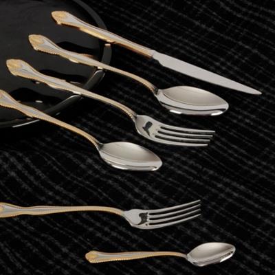 Royal Mademoiselle Diana 36 Parça Kaşık Çatal Bıçak Takımı - Gold