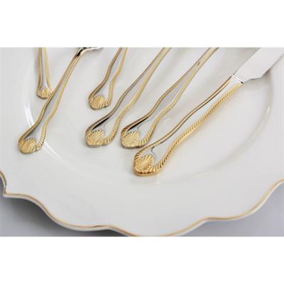 Royal Mademoiselle Diana 36 Parça Kaşık Çatal Bıçak Takımı - Gold