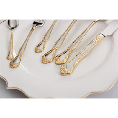 Royal Mademoiselle Elizabeth 36 Parça Kaşık Çatal Bıçak Takımı - Gold