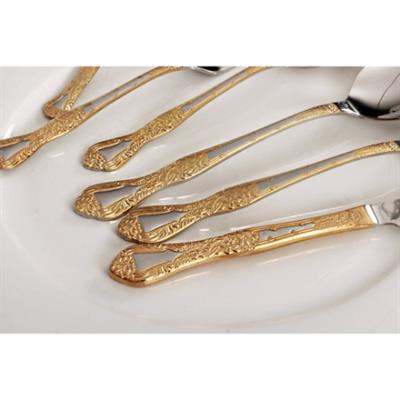 Royal Mademoiselle Margaret 36 Parça Kaşık Çatal Bıçak Takımı - Gold
