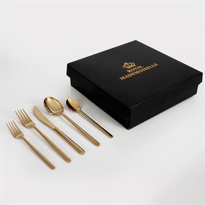 Royal Mademoiselle Vogue 30 Parça Kaşık Çatal Bıçak Takımı - Gold