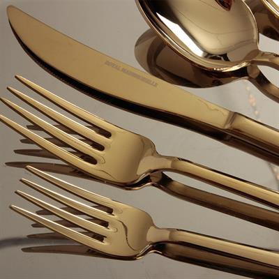 Royal Mademoiselle Vogue 36 Parça Kaşık Çatal Bıçak Takımı - Gold