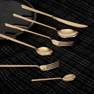 Royal Mademoiselle Vogue 72 Parça Kaşık Çatal Bıçak Takımı - Gold