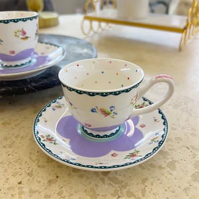 Royking 2 Li Kahve Fincanı Lila