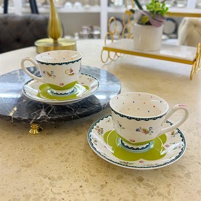 Royking 2 Li Kahve Fincanı Yeşil