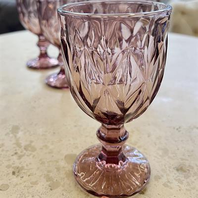 Royking 6 Lı Ayaklı Bardak - Pembe